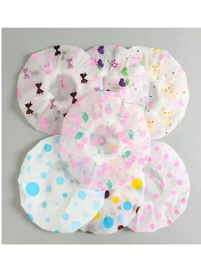 غطاء شعر للاستحمام - مقاوم للماء وقابل لإعادة الاستخدام - غطاء استحمام بلاستيكي (قد يختلف اللون والشكل) - Image 3